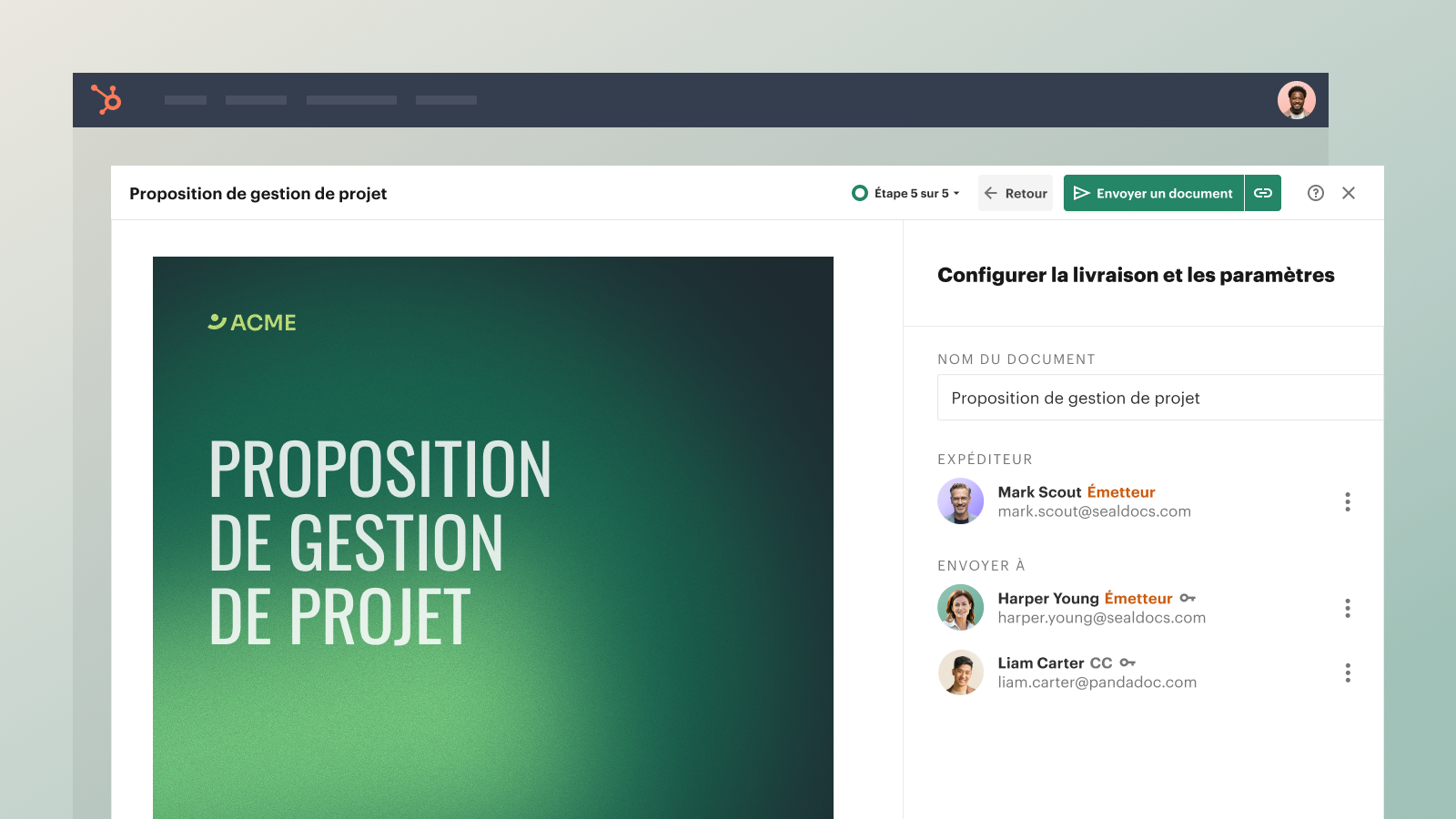 Create documents right in HubSpot