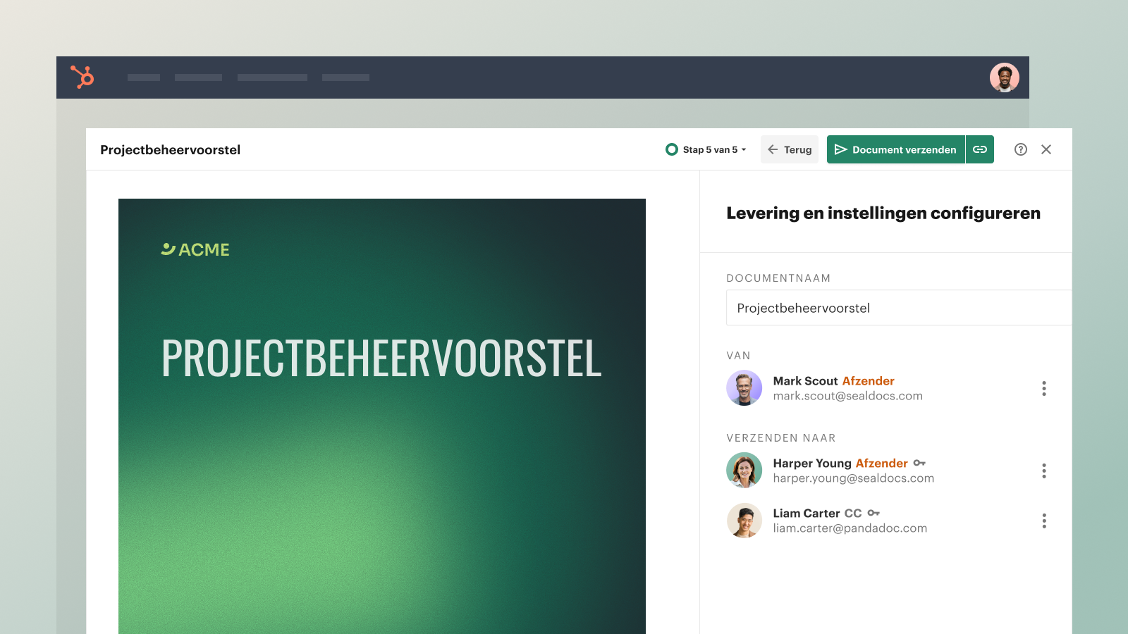 Create documents right in HubSpot
