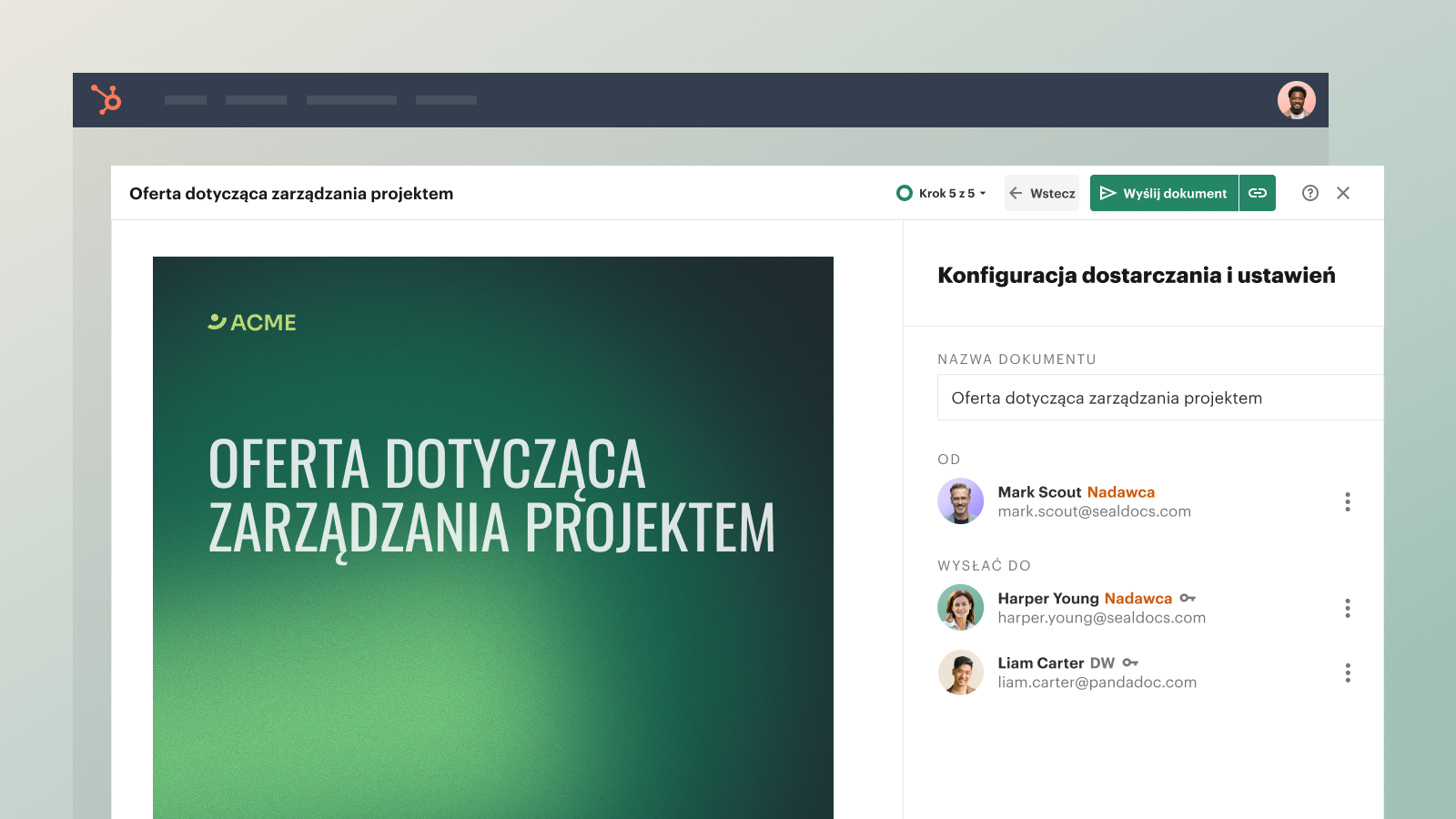 Create documents right in HubSpot