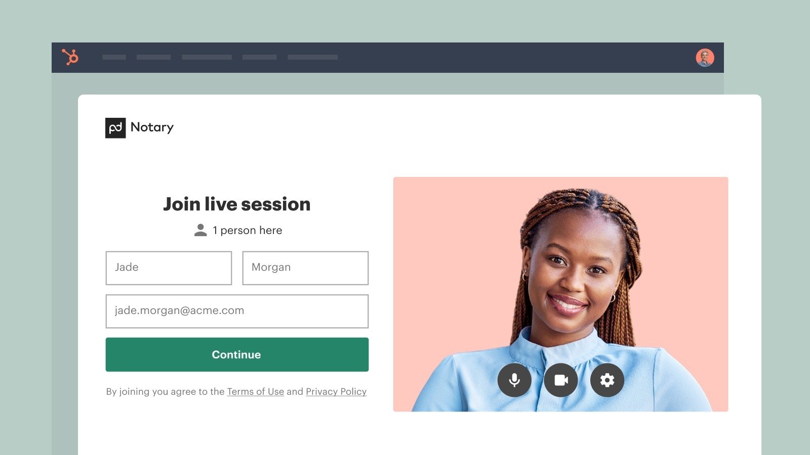 Solicitar um reconhecimento de firma no HubSpot
